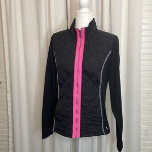 RBX Black and Hot Pink Quilted Jacket  Sz L